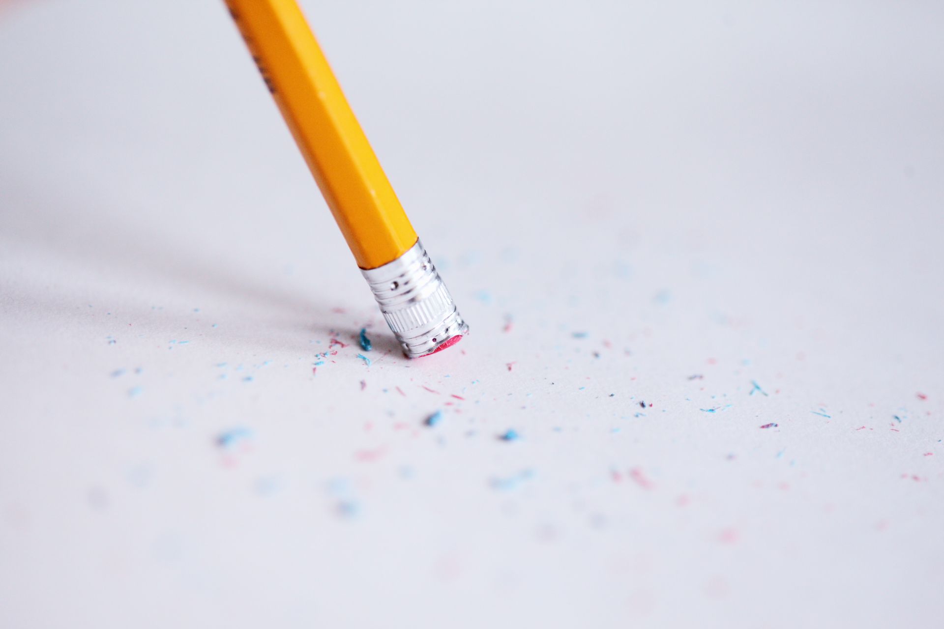 An editor marking corrections