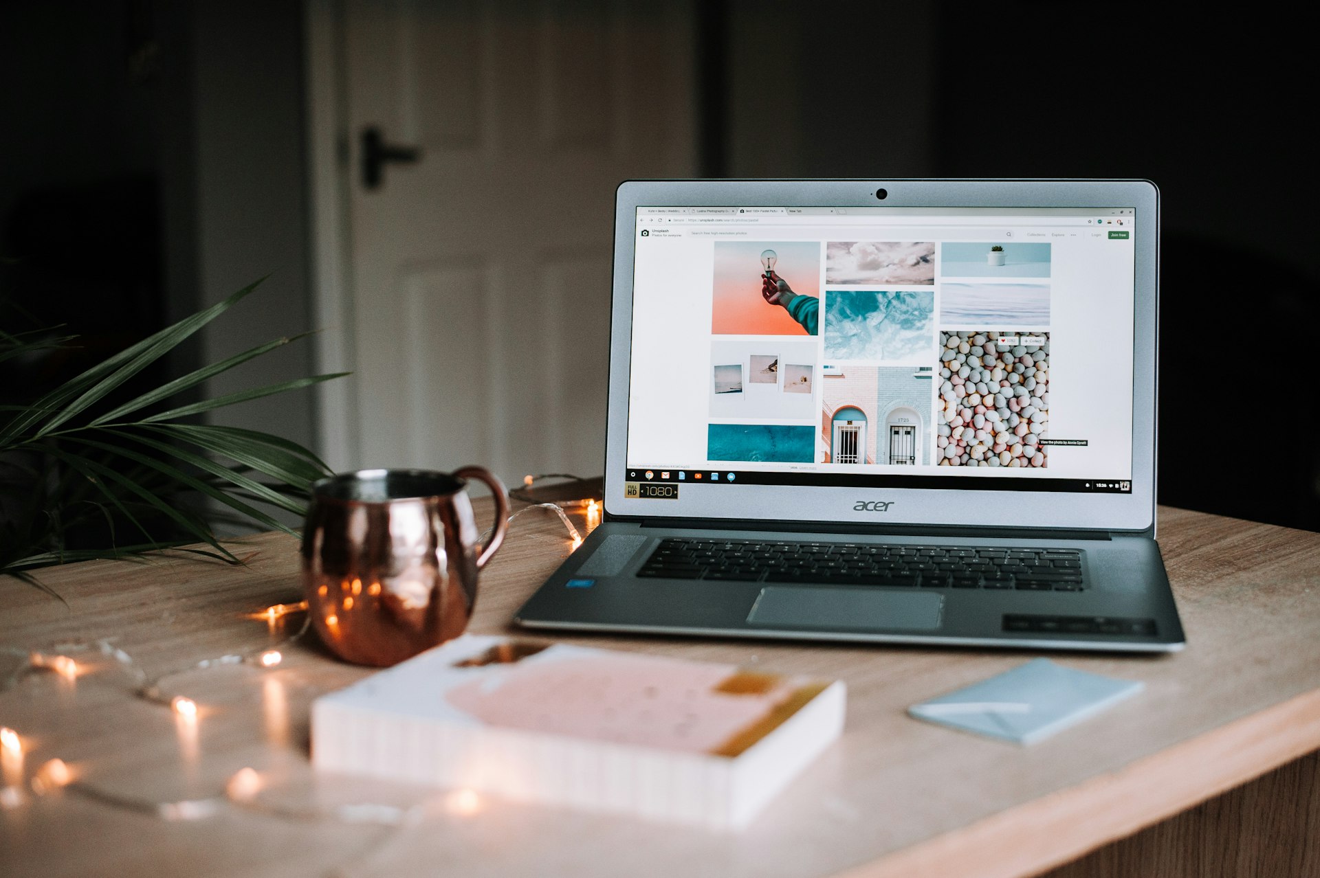 An in-depth guide article on a laptop
