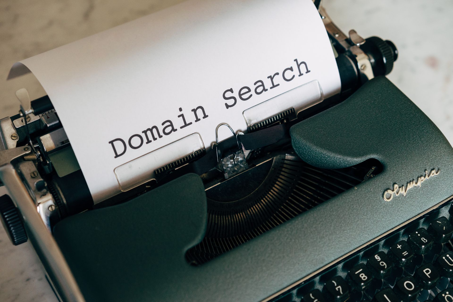 A keyword-heavy domain in a browser bar