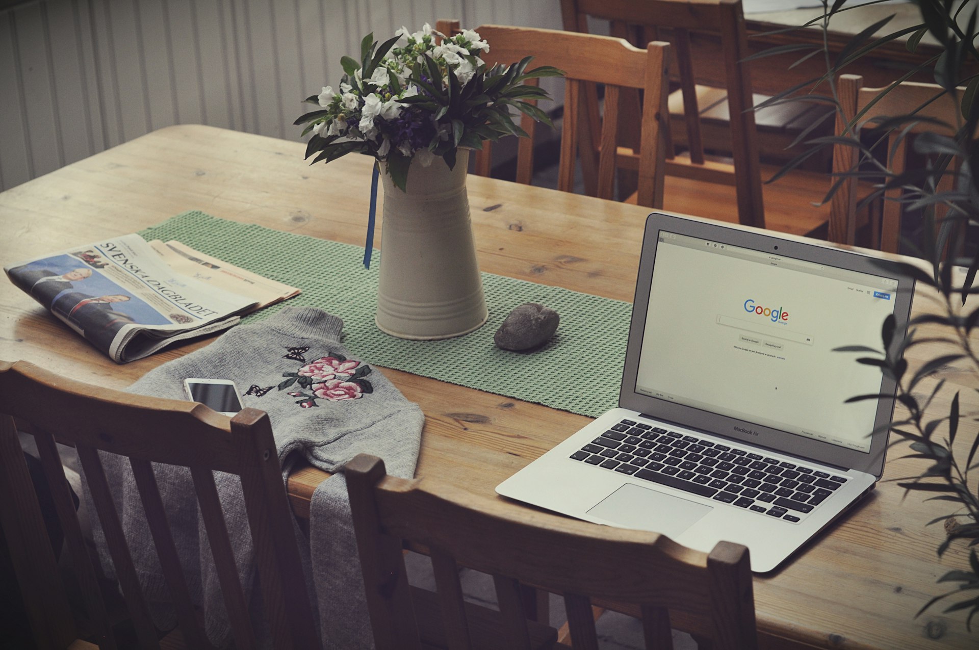 A table of top landing pages