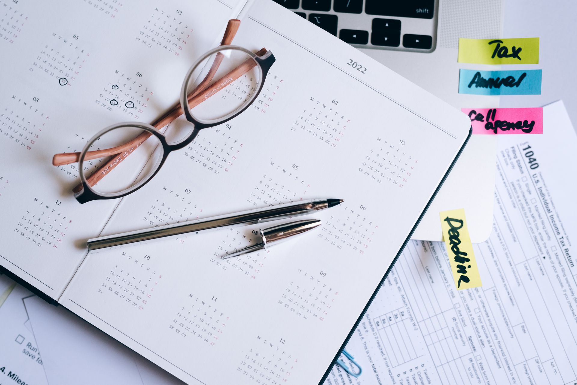 An annual content review calendar