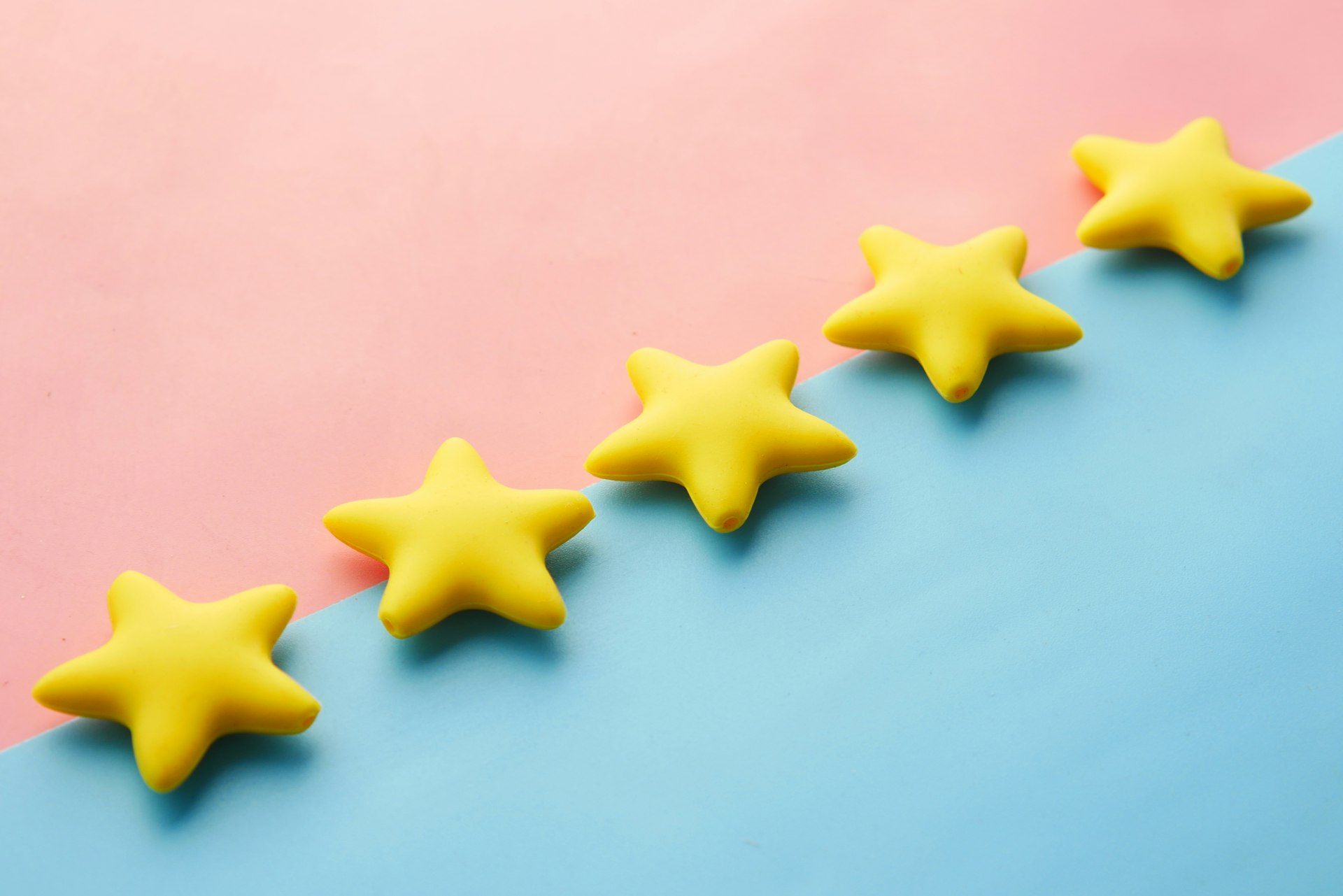 Review stars in a search result