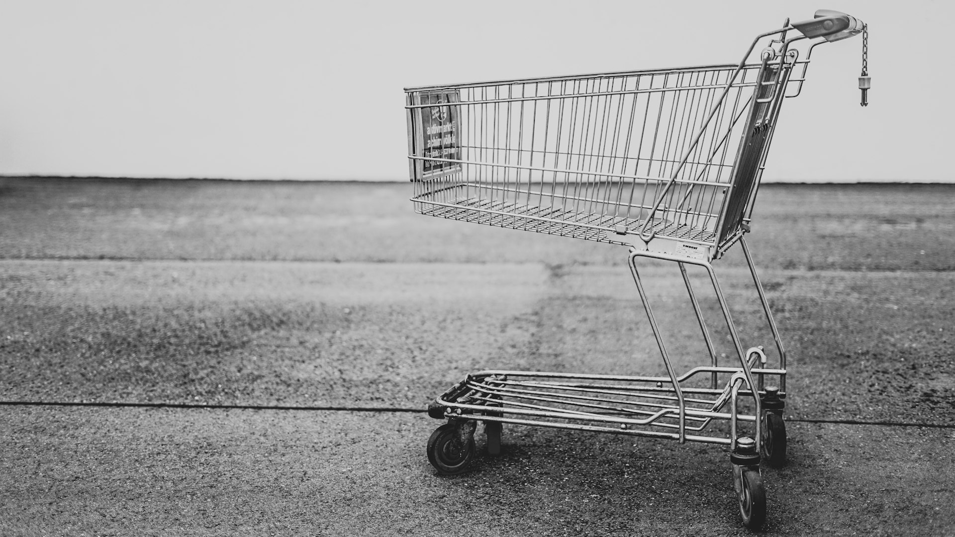 A shopping cart on a website