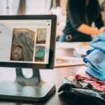 An online store on a tablet