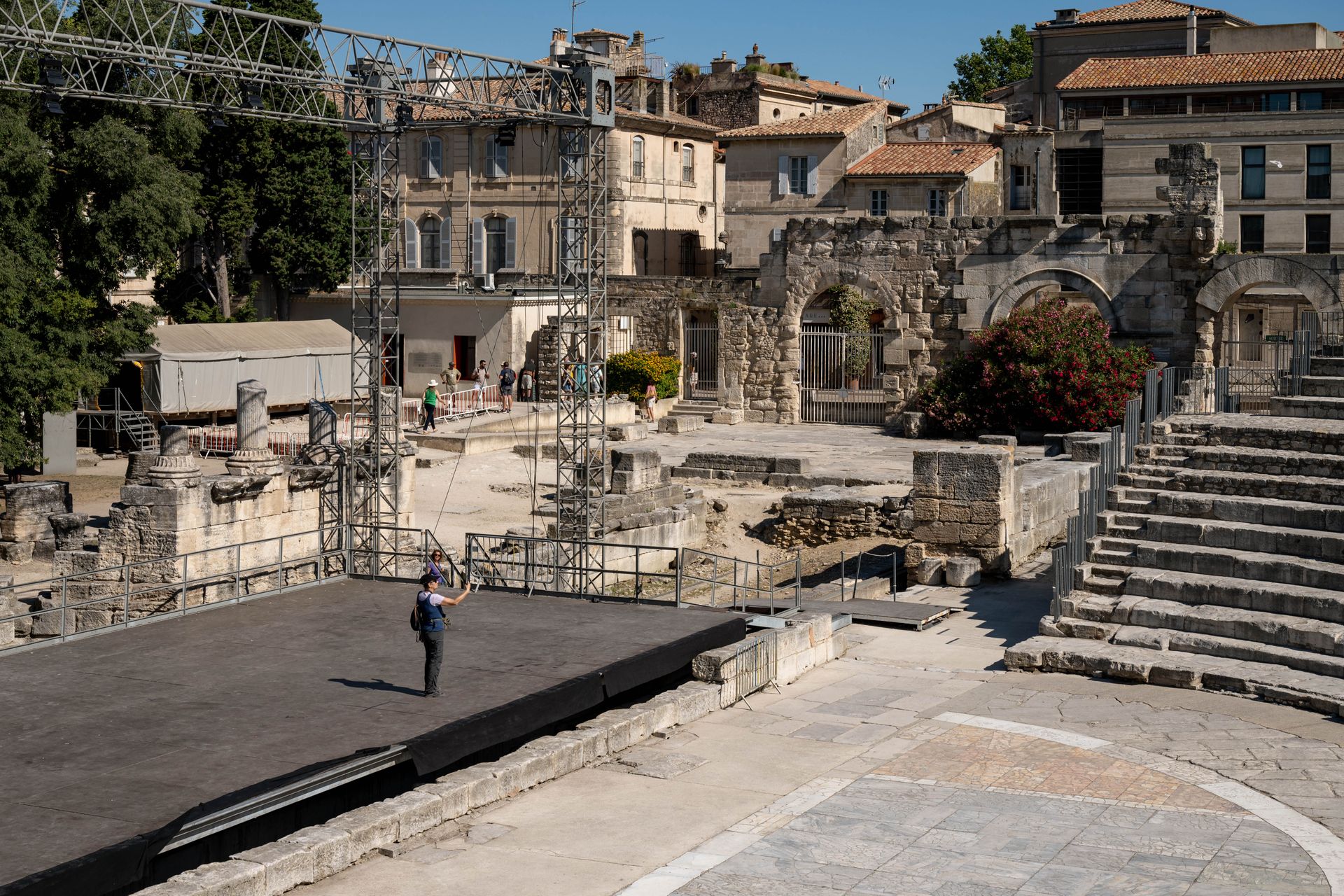 A staging site with a banner