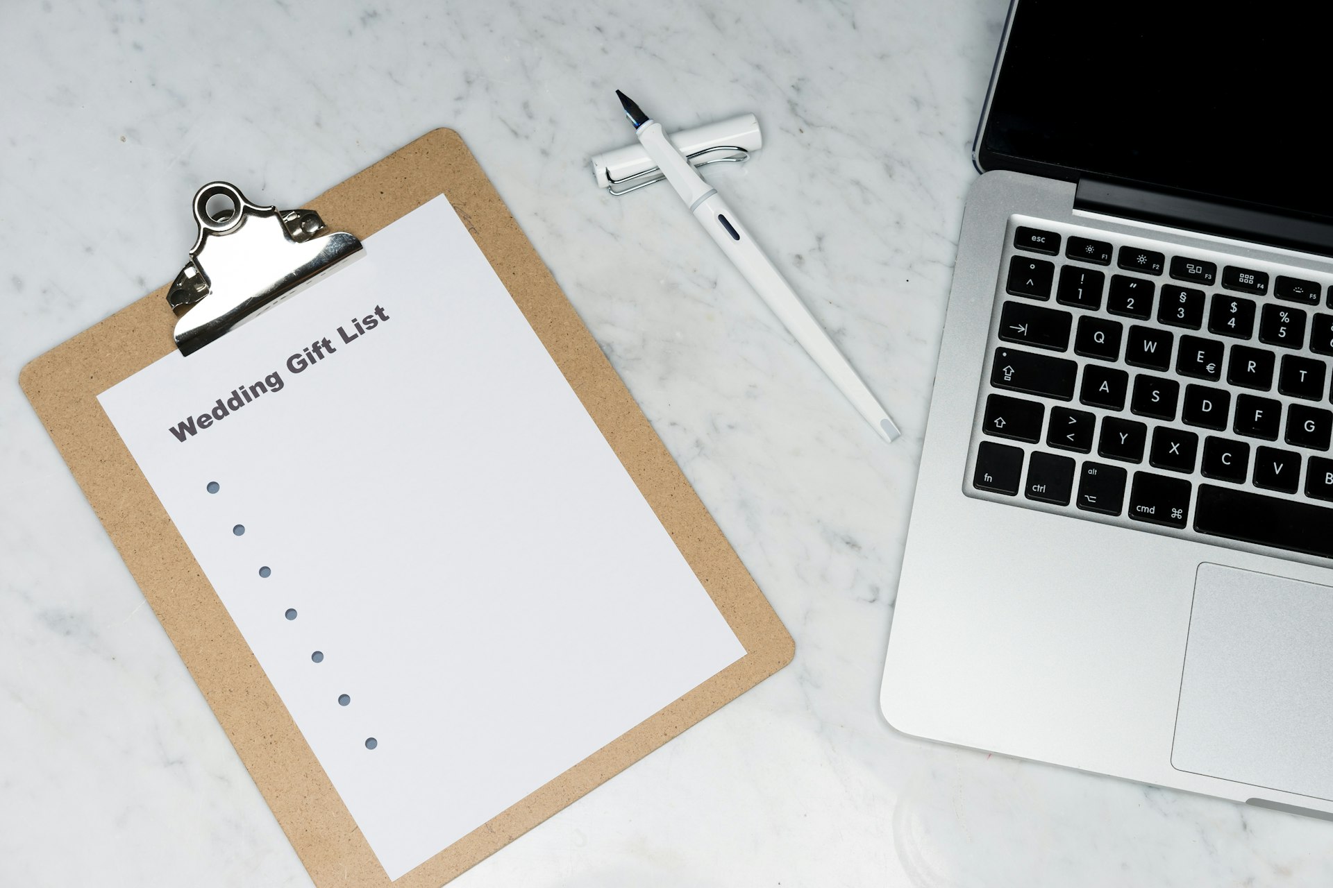 An outreach list in a spreadsheet