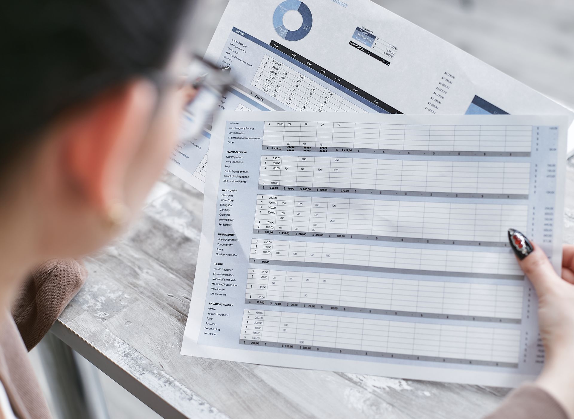 A spreadsheet of backlinks
