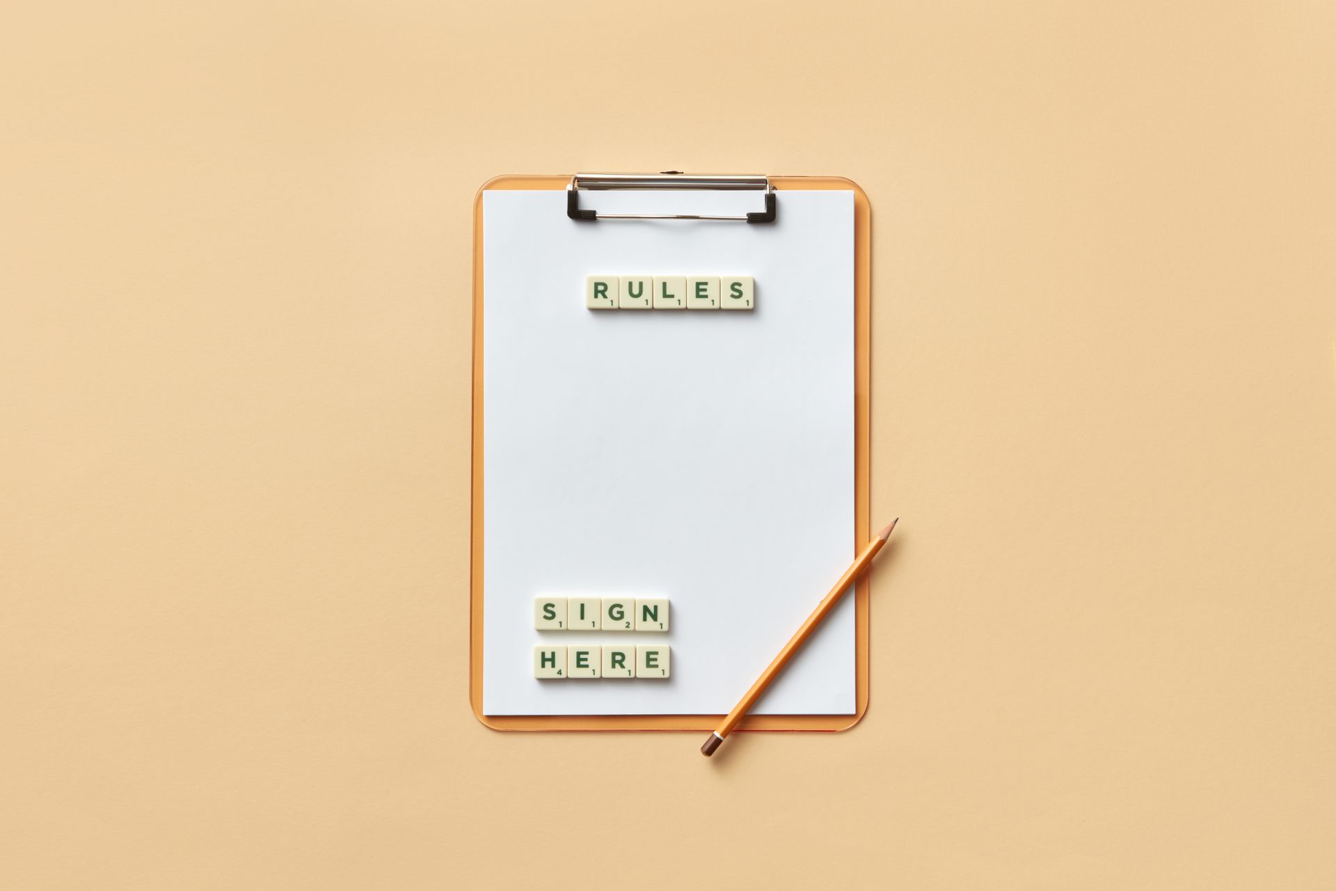 A checklist on a clipboard