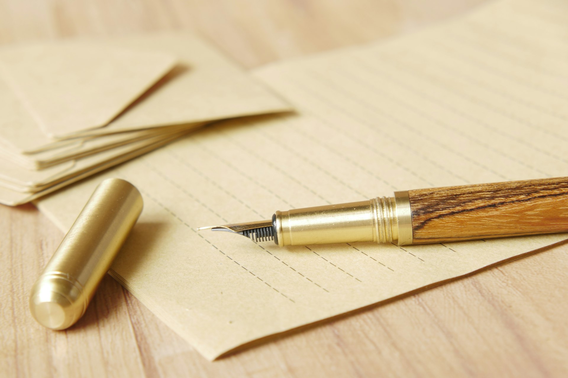 An invoice and a pen