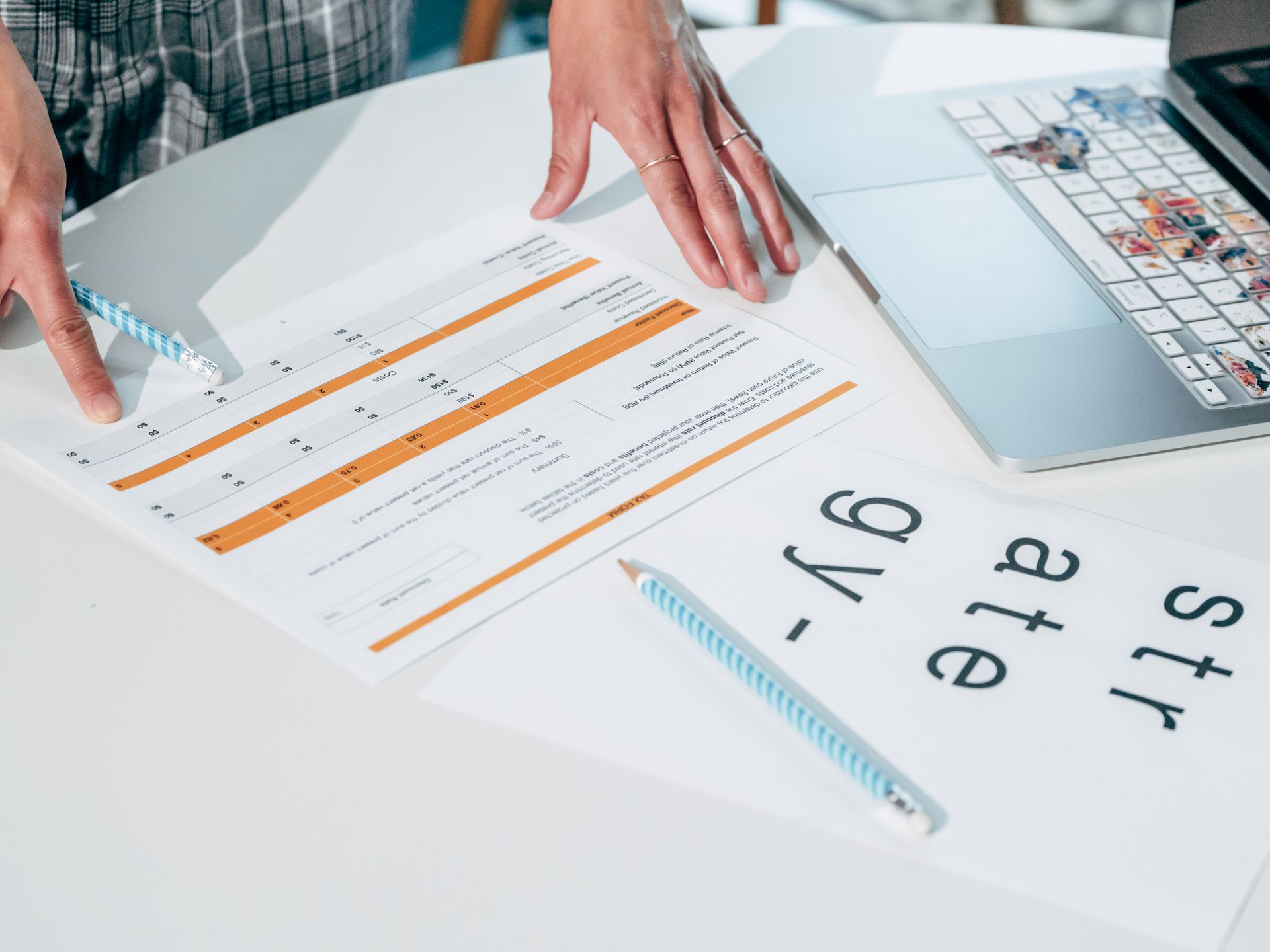 A migration plan document on a desk