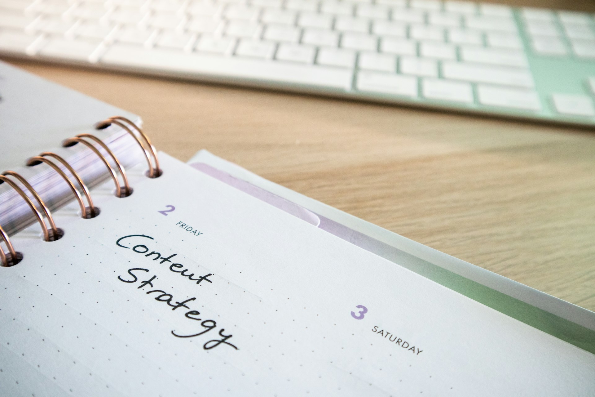 A content audit spreadsheet