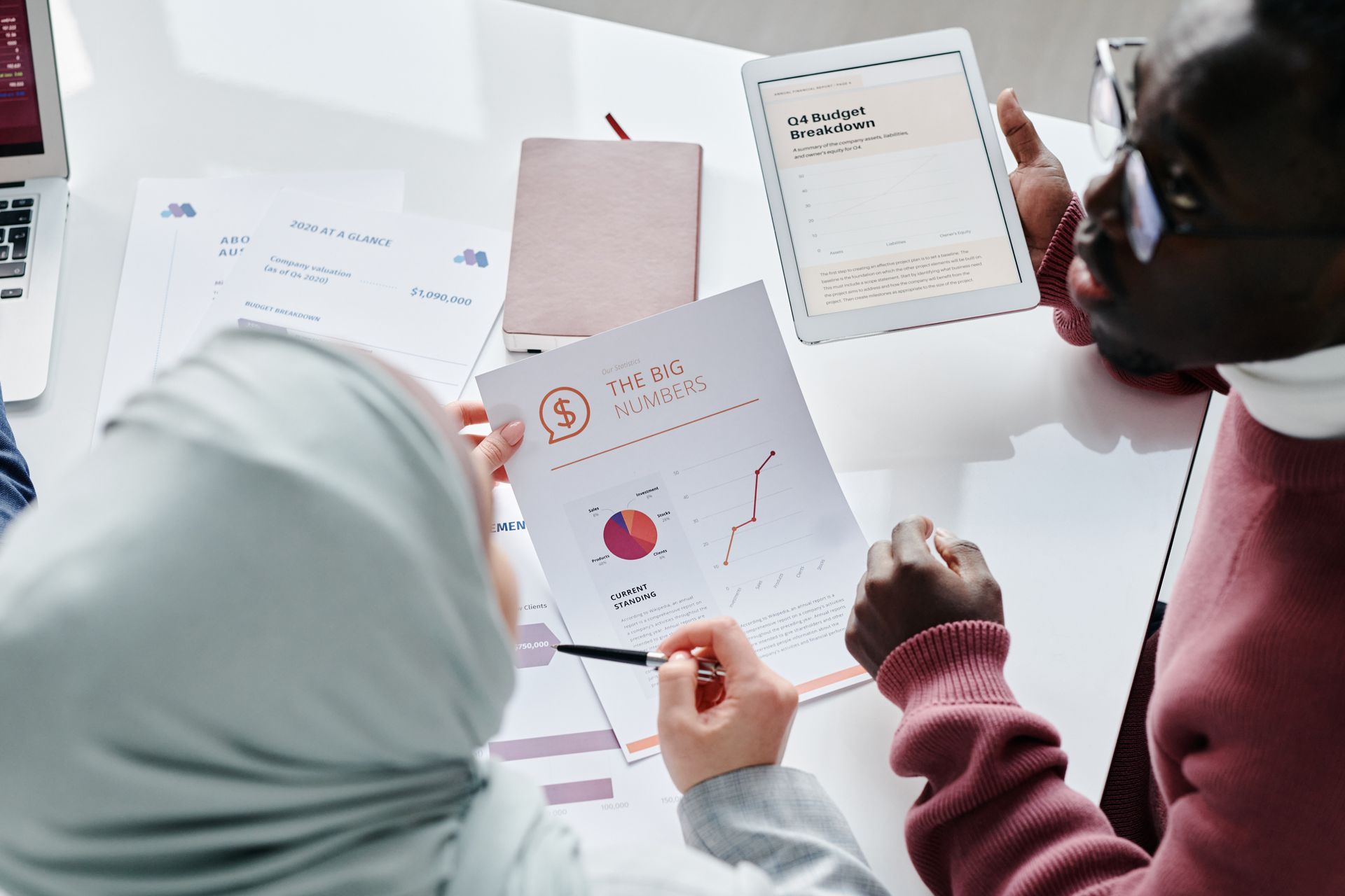 A team reviewing a campaign