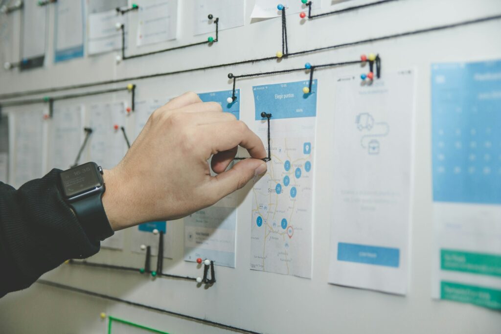 Campaign planning on a whiteboard