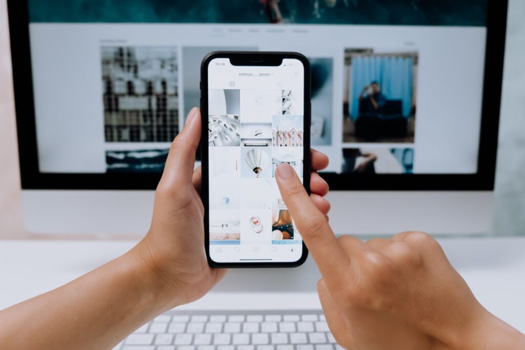 A website on a phone and a desktop screen