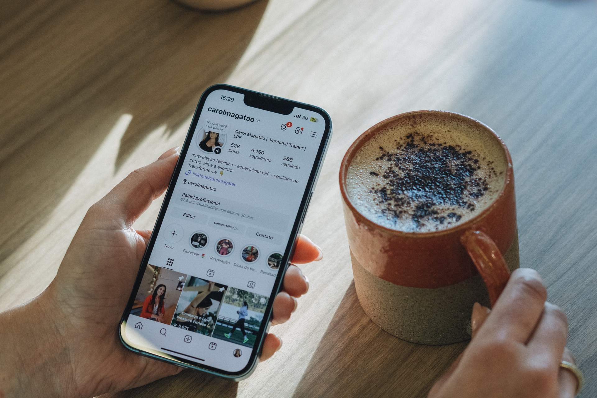 A discovery feed on a phone
