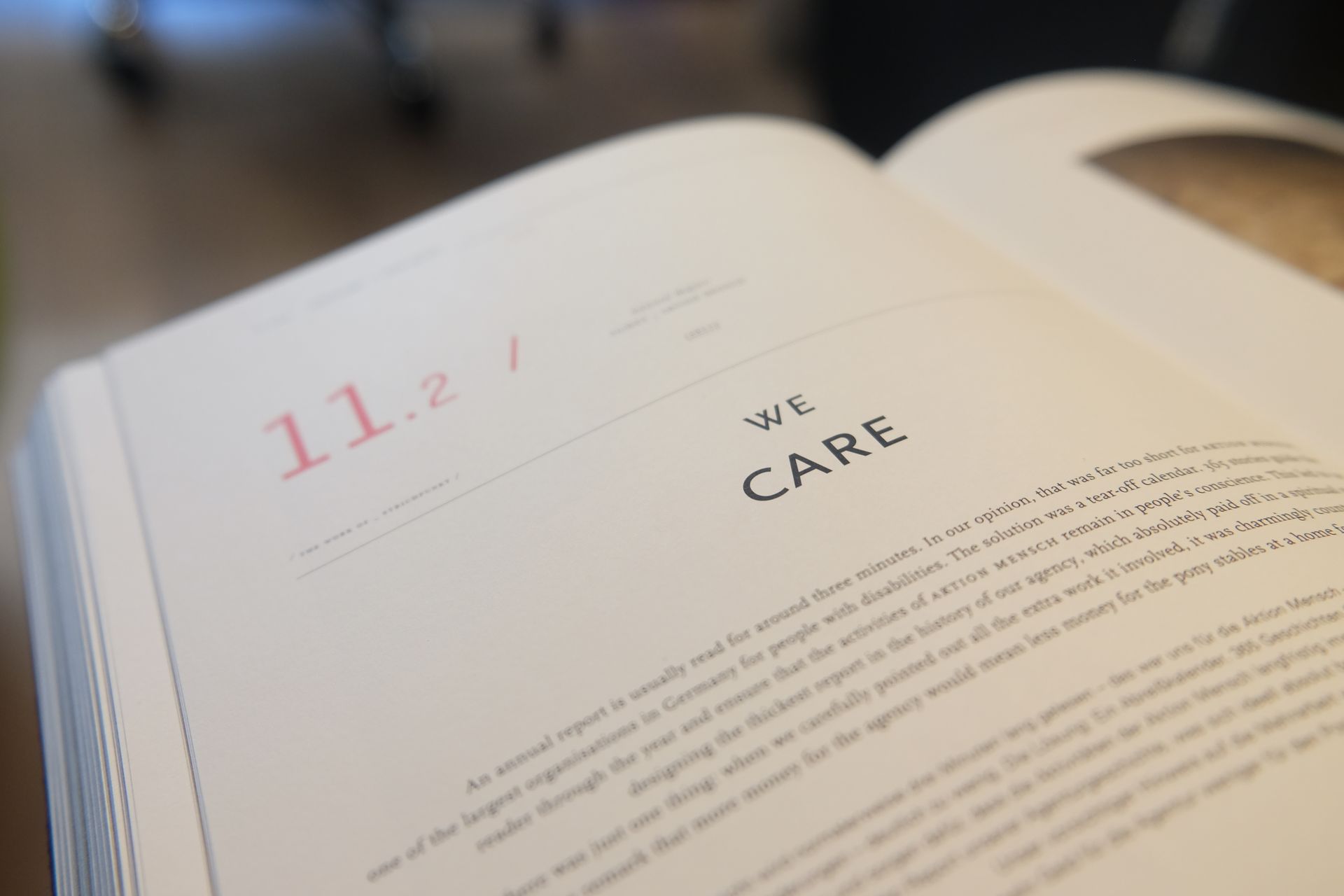 A page weight report