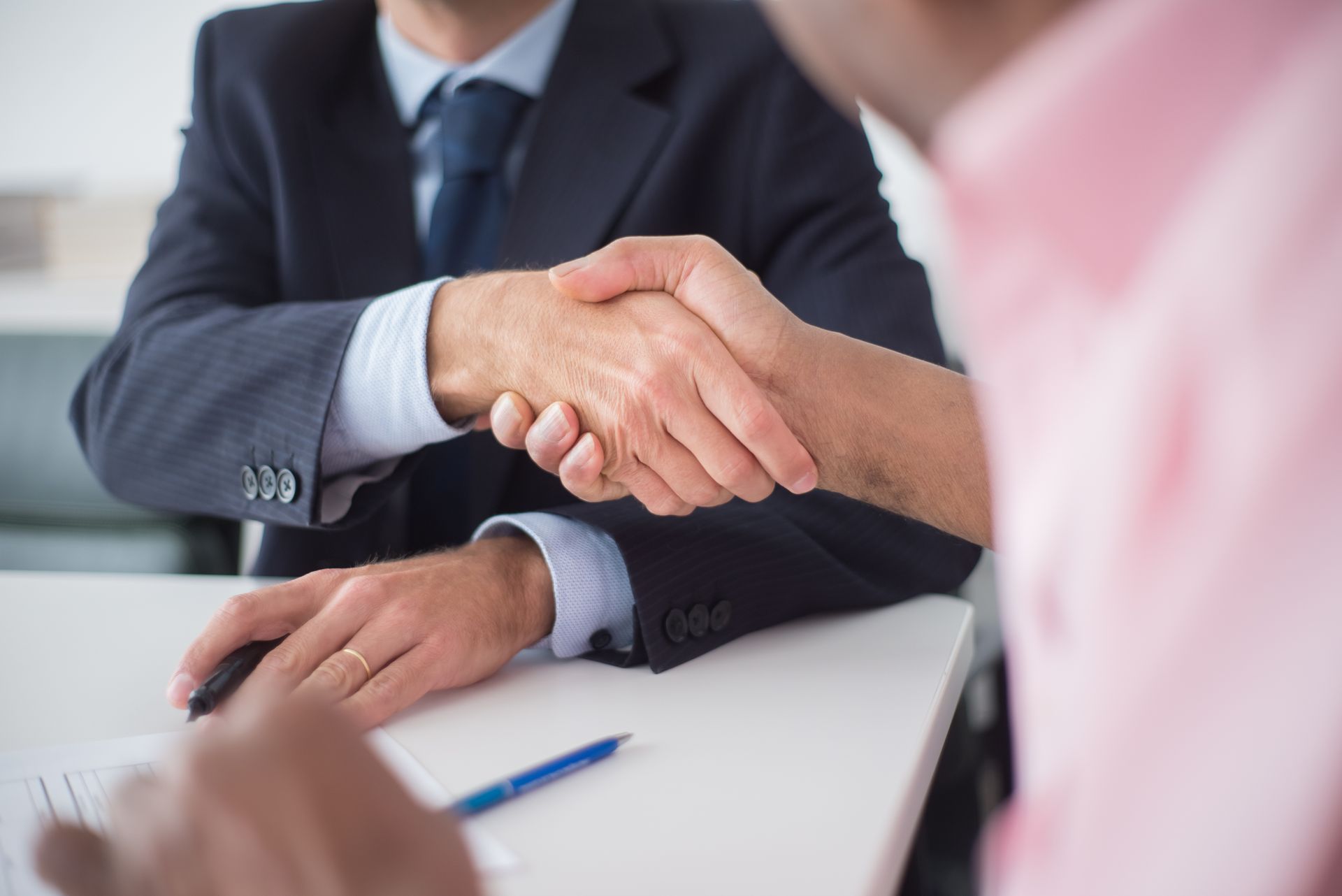 A negotiation meeting