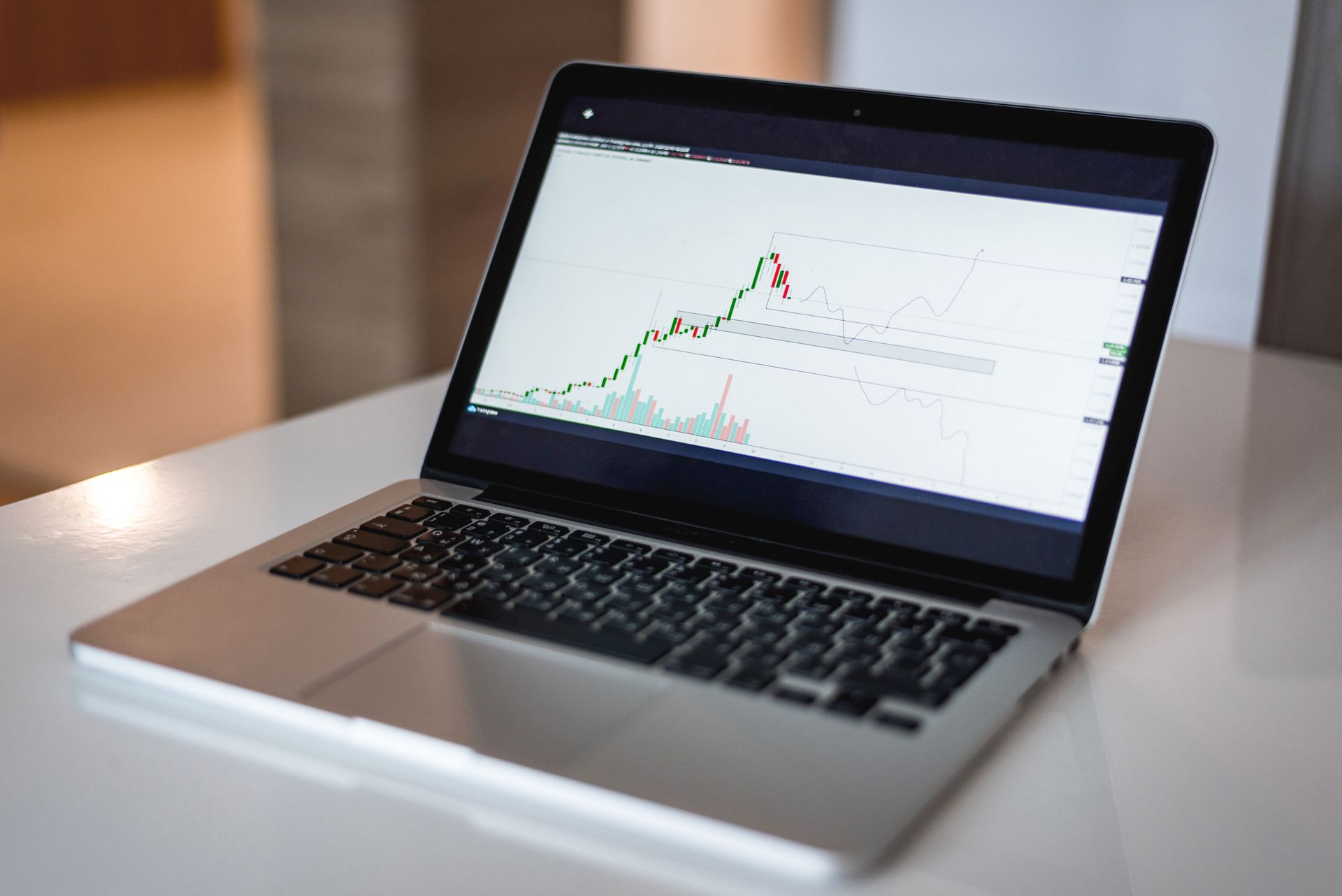 A domain registrar dashboard on a laptop