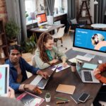 An agency team meeting