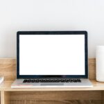 Small-shop products on a laptop screen