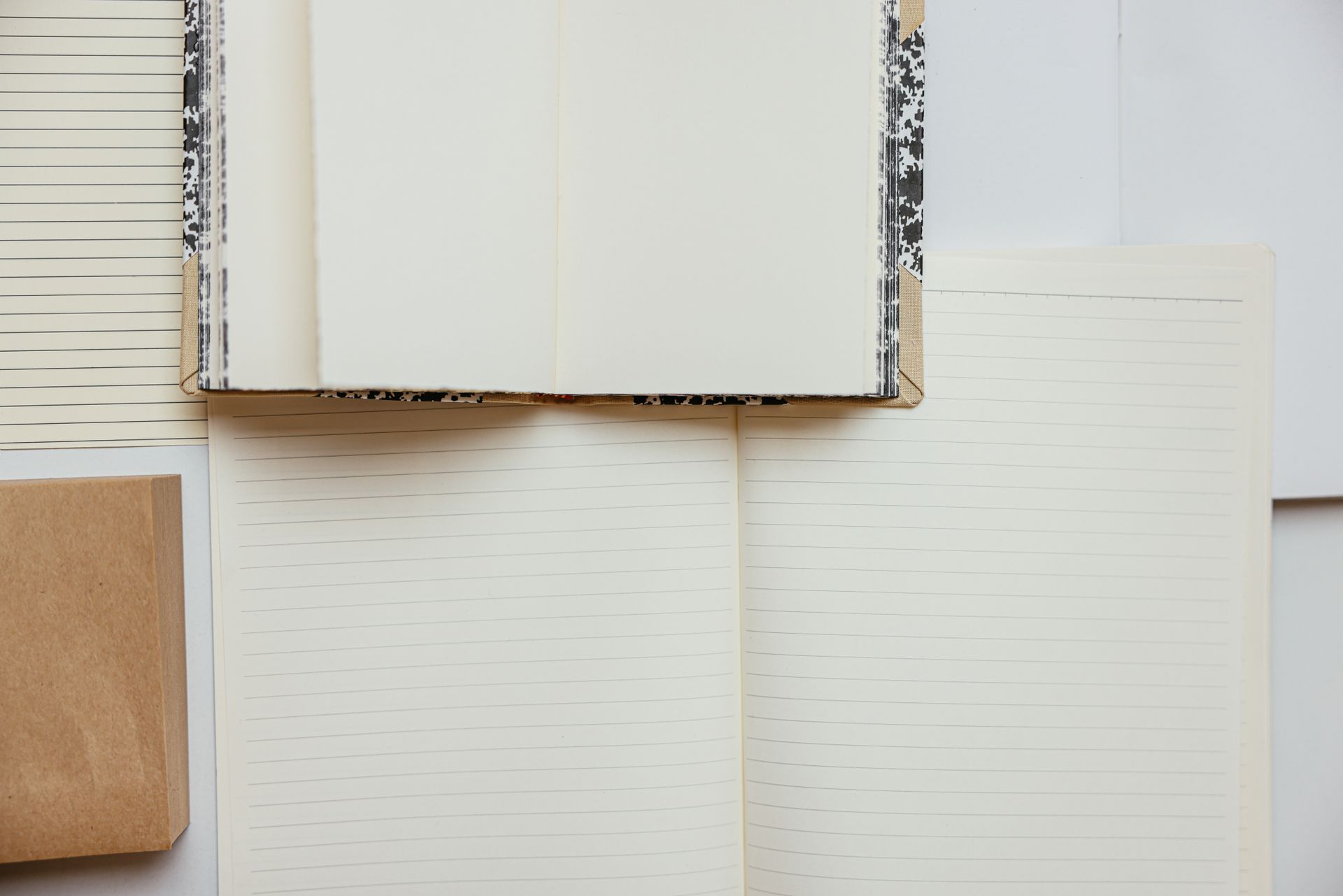 An empty notebook page