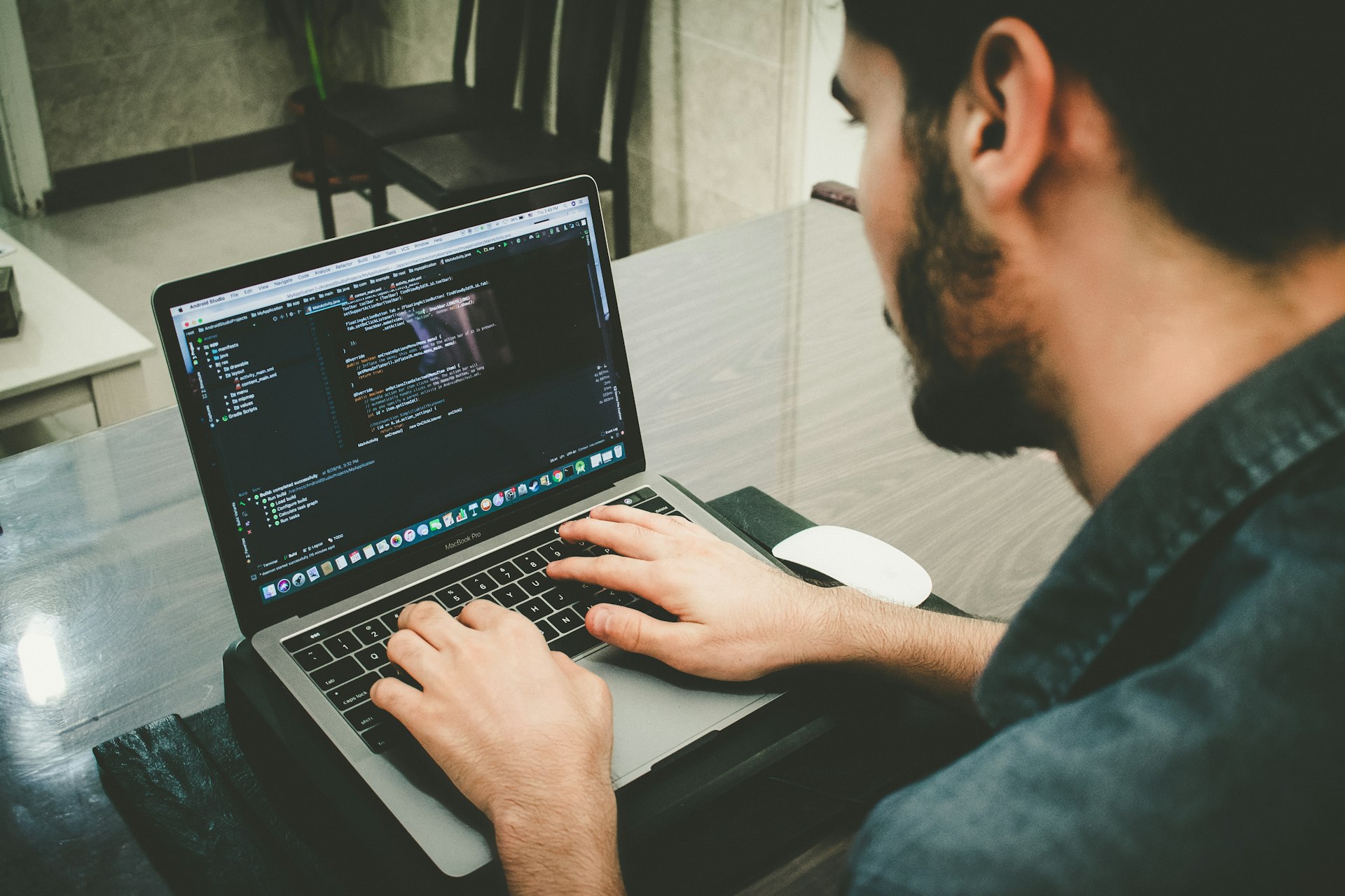 A developer configuring a server