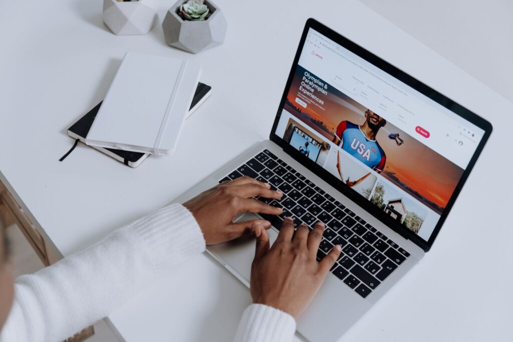 A domain name typed into a browser