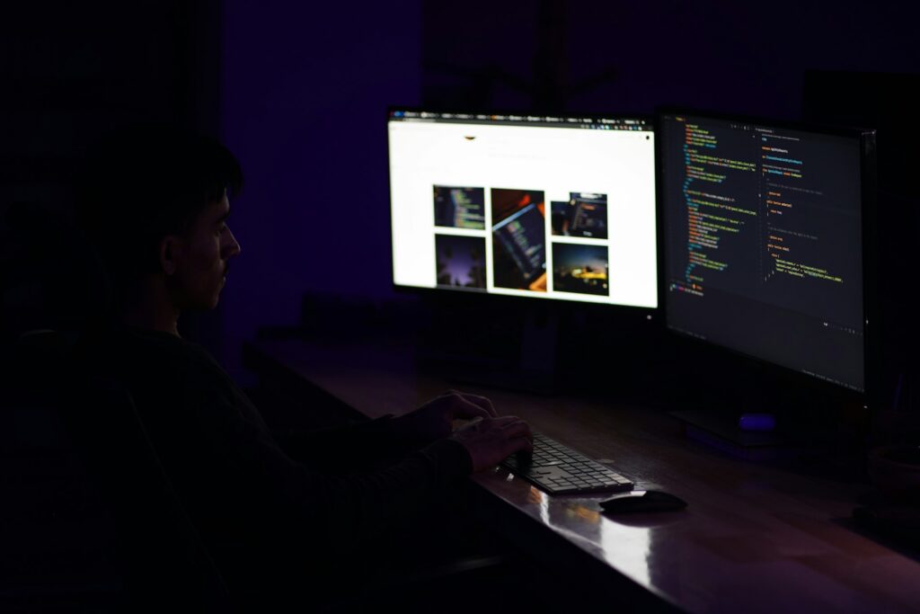 XML code on a developer monitor