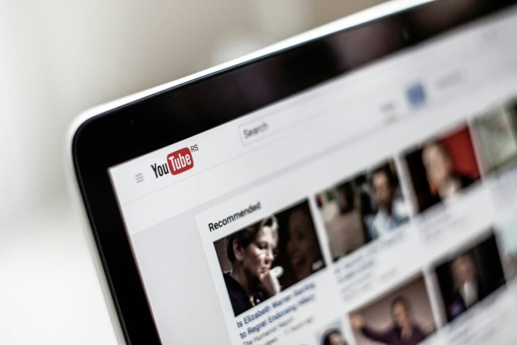 A video creator studio on a laptop