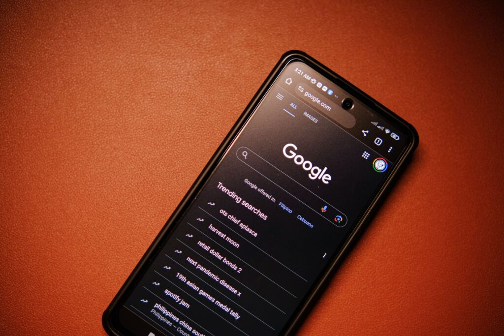 A search results page with an answer box on a phone